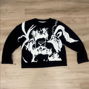ERA Worldwide Club- Wire of Paradise WOP Black and White Reversible Sweater